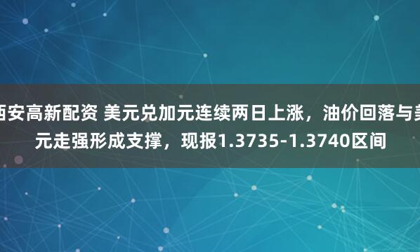 西安高新配资 美元兑加元连续两日上涨，油价回落与美元走强形成支撑，现报1.3735-1.3740区间